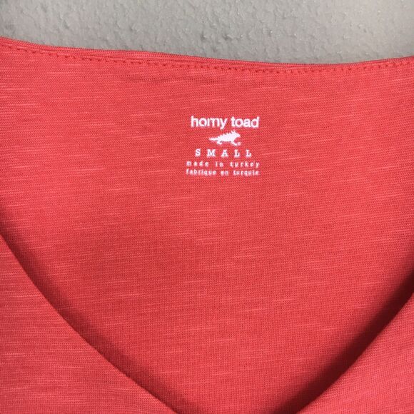 Toad & Co Rosemarie Dress Women S Coral Organic Cotton Scoop Neck Pockets Casual - Picture 4 of 12